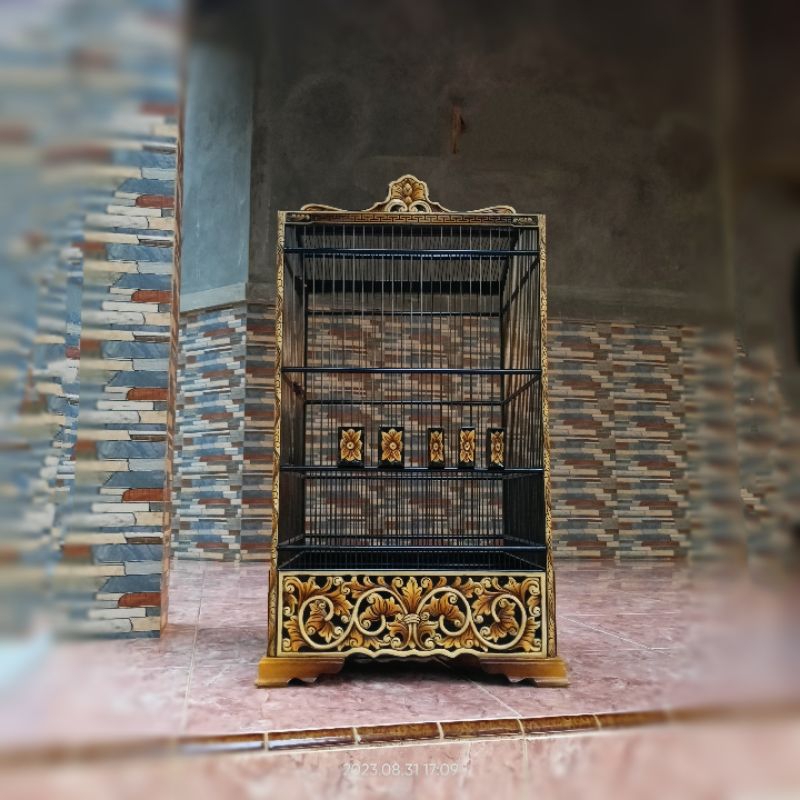 sangkar ukir cat airbras