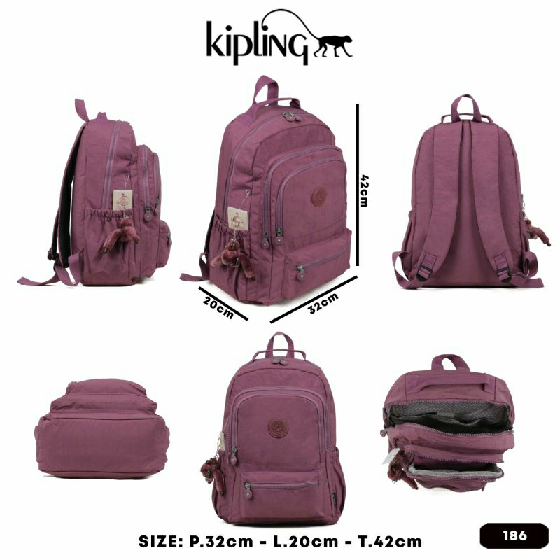 Tas Ransel Kipling 186 Large + T4 Laptop 14 Inch