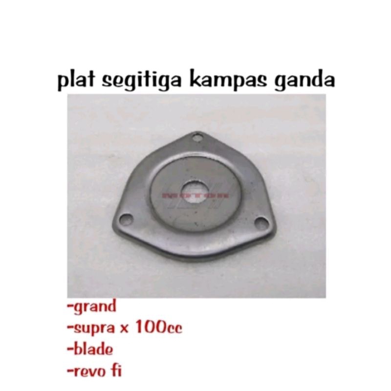 plat segitiga kampas ganda Honda  grand Revo fi Blade Supra x 100cc