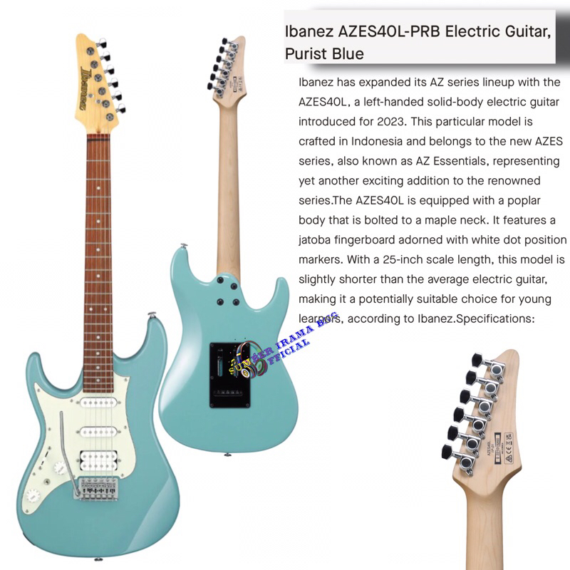 IBANEZ AZES40L ELECTRIC GUITAR LEFT HANDED - GITAR KIDAL