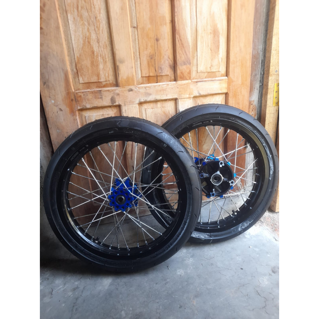 Roda Set Semi Cacing CRF 150 L Ukur 185 215 Wheelset Herex CRF150L Ring 17