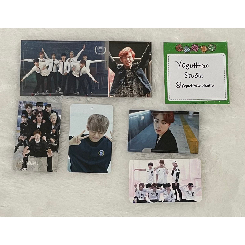 PC PHOTOCARD ORI BTS ORUL8,2? SKOOL LUV AFFAIR DARK&WILD BOOKMARK V KIM TAEHYUNG JIN KIM SEOKJIN OT7