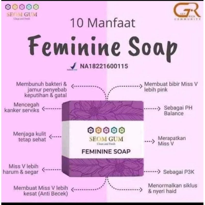 SEOGUM FEMININE SOAP ---  SABUN MISS V ORIGINAL