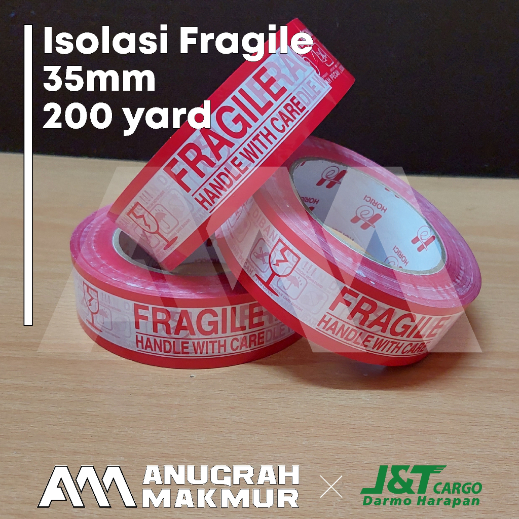 

Isolasi FRAGILE 45mm*100 Yard | 48mm*100yard | 36mm*200yard Horici