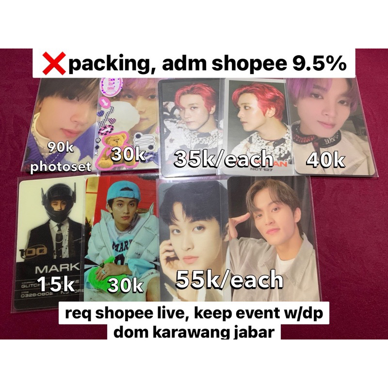 PC HAECHAN PHOTOSET 4x6 CANDY DIGIPACK TC ITEM SILVER KONSEP LD LUCKYDRAW 2BADDIES