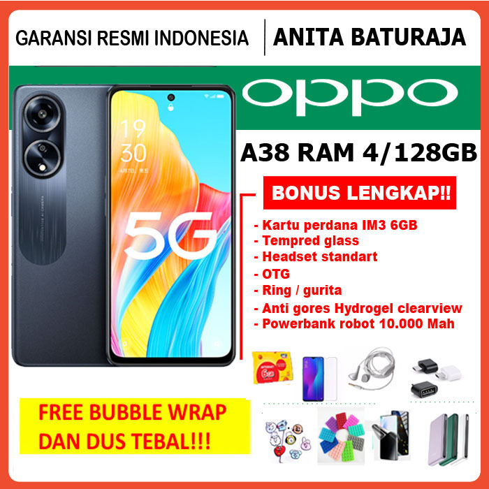 OPPO A38 RAM 4/128GB DAN RAM 6/128GB NEW GARANSI RESMI OPPO INDONESIA