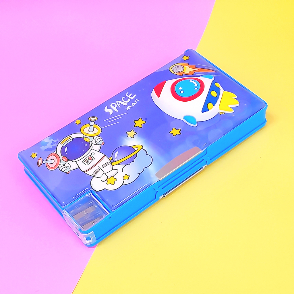 

Tempat Pensil Squishy 3D Timbul Kotak Pencil Case Study Set Box - Rocket Space Man XPM 551-11