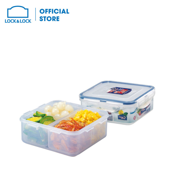 Lock n Lock Food Container Square Short 870ML HPL 823 HPL823 HPL823C Wadah Kotak Bekal LocknLock