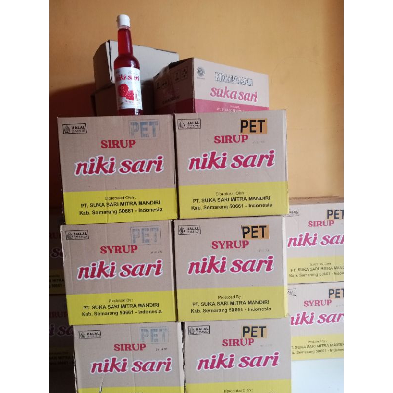 

sirup niki sari kemasan 625ml dg 4 varian rasa