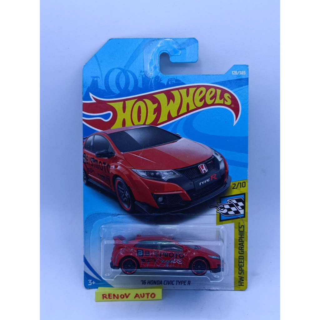 Hotwheels Honda  Civic type R