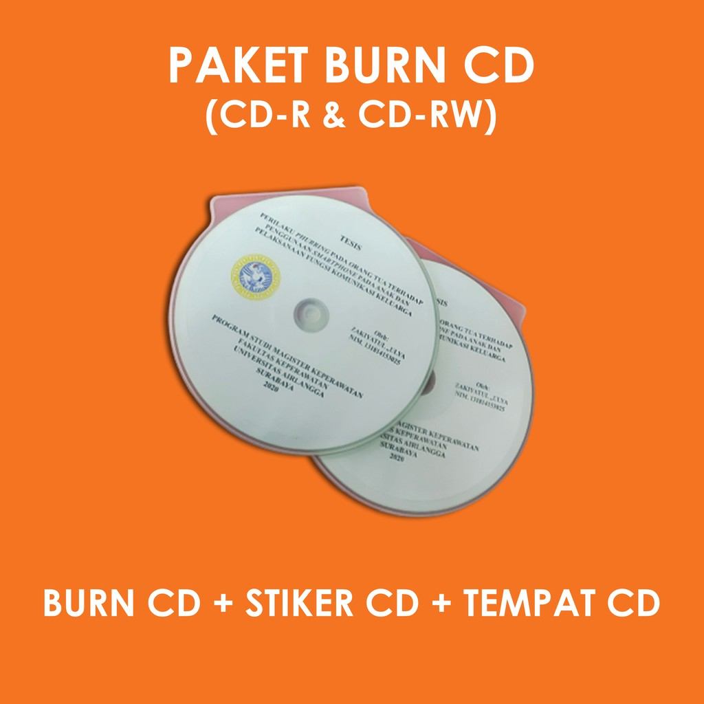 Burning Custom Stiker Paket Burning CD Custom Stiker Dan Tempat CD