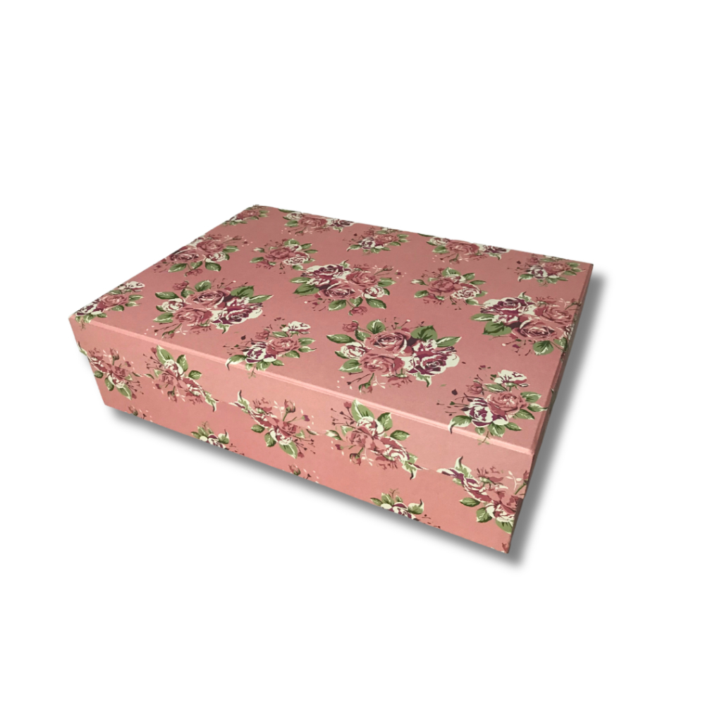 

(Bisa Custom) Gift box / Kotak Kado Pink Motif Bunga - Hanum Gift