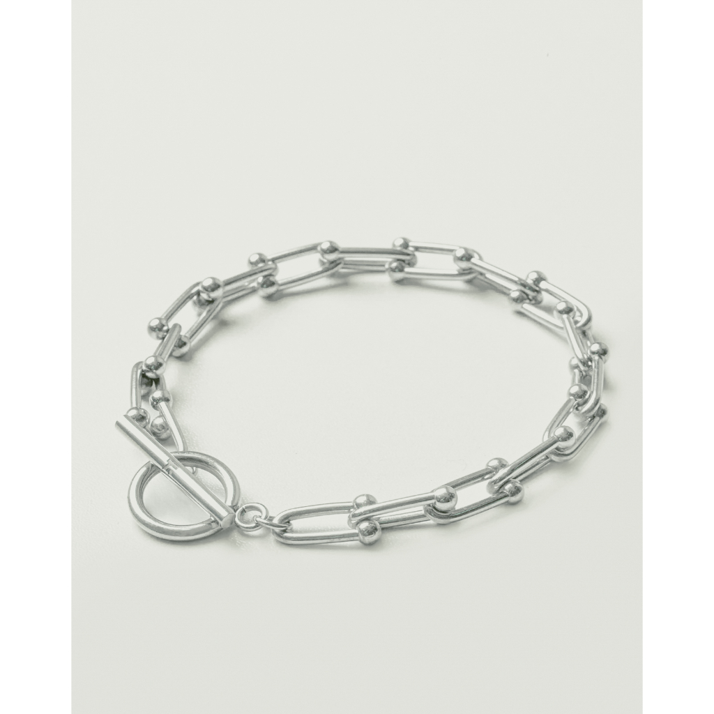 Kuze Original Gelang 316L Stainless Steel Collection - Dalton Bracelet/Gelang Rantai Dalton - Silver