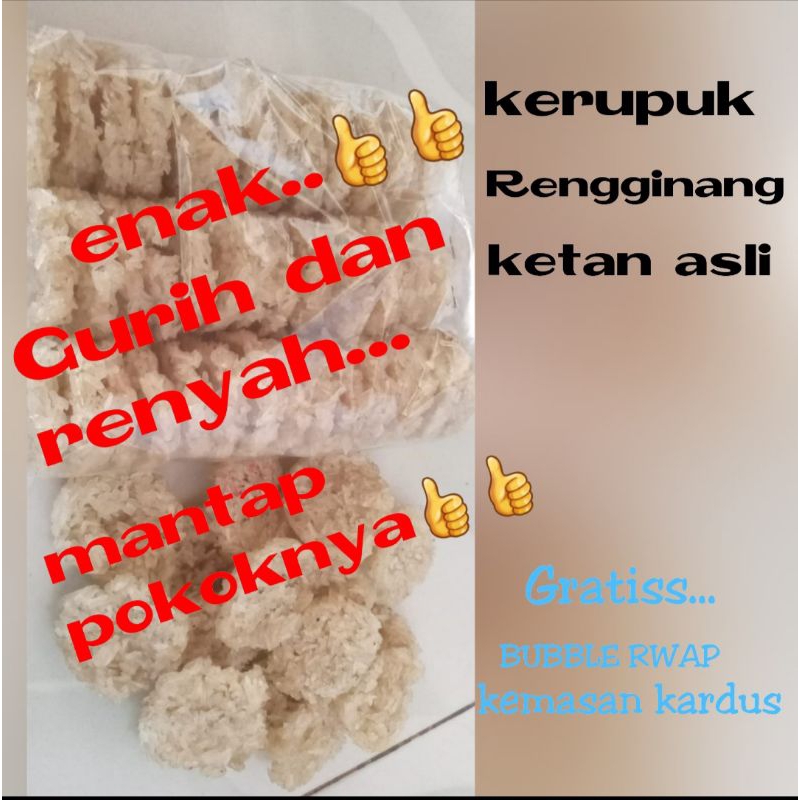 

rengginang ketan asli/kerupuk rengginang/rengginang mini 1kg /