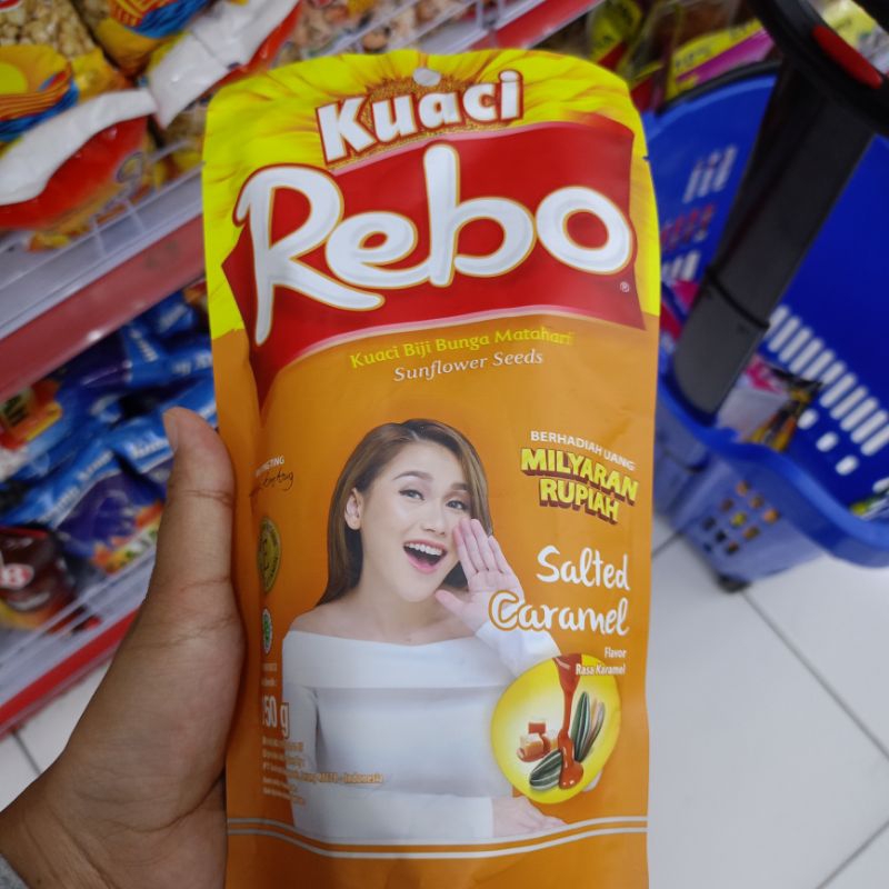 

Rebo Kuaci Kwaci Original, Salted Caramel, Milk Flavor | Biji Bunga Matahari | Sunflower Seeds