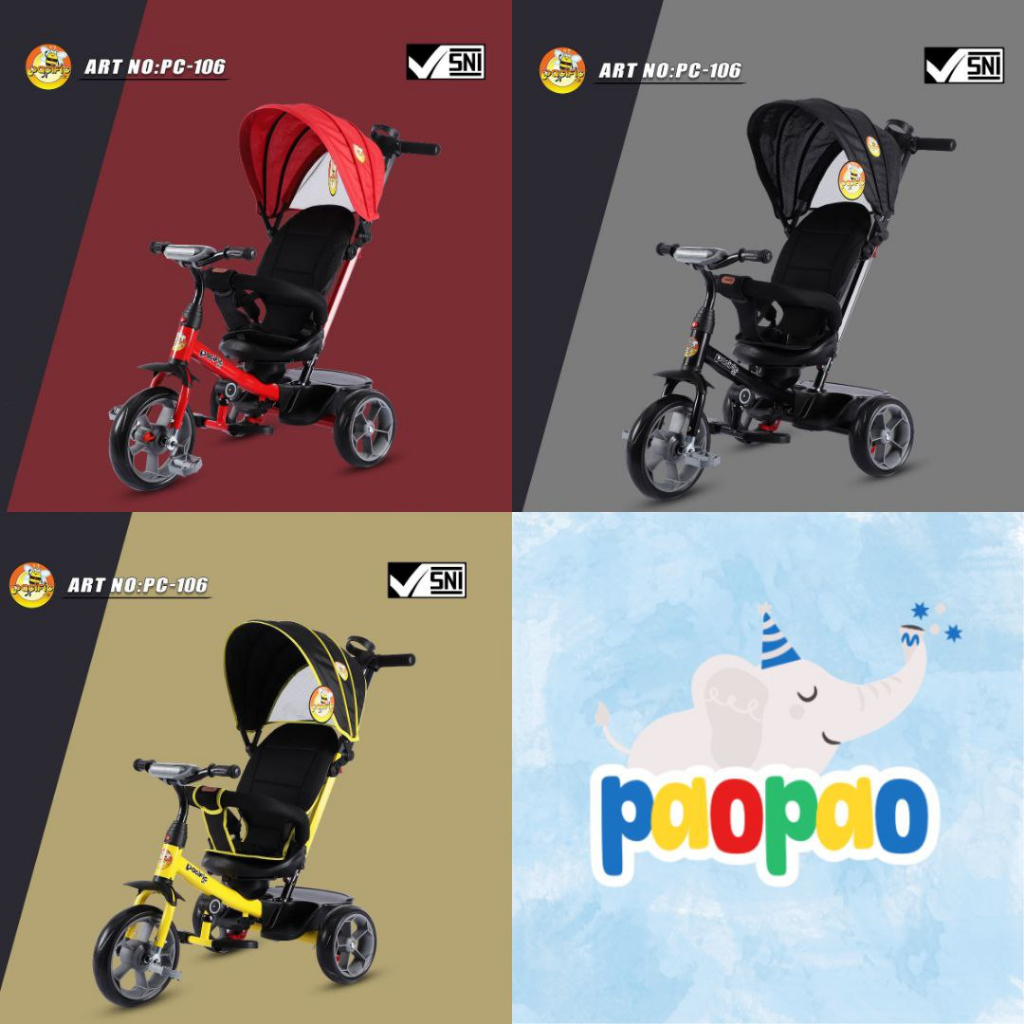SEPEDA ANAK RODA TIGA PACIFIC PC 106