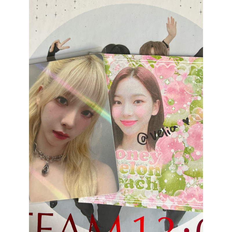 [READY/OFFICIAL/FREE PC OFFICIAL AESPA] Karina pob benefit MAKESTAR blonde pc photocard holo hologra