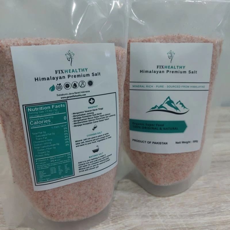 

(ASLI) GARAM HIMALAYA FIXHEALTHY 250gr HIMALAYA PINK SALT ORIGINAL PREMIUM PURE