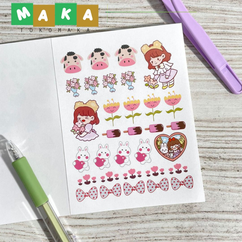 

BUKU STIKER ZKP-MS buku stiker ant air vinyl buku sticker peralatan DIY journaling