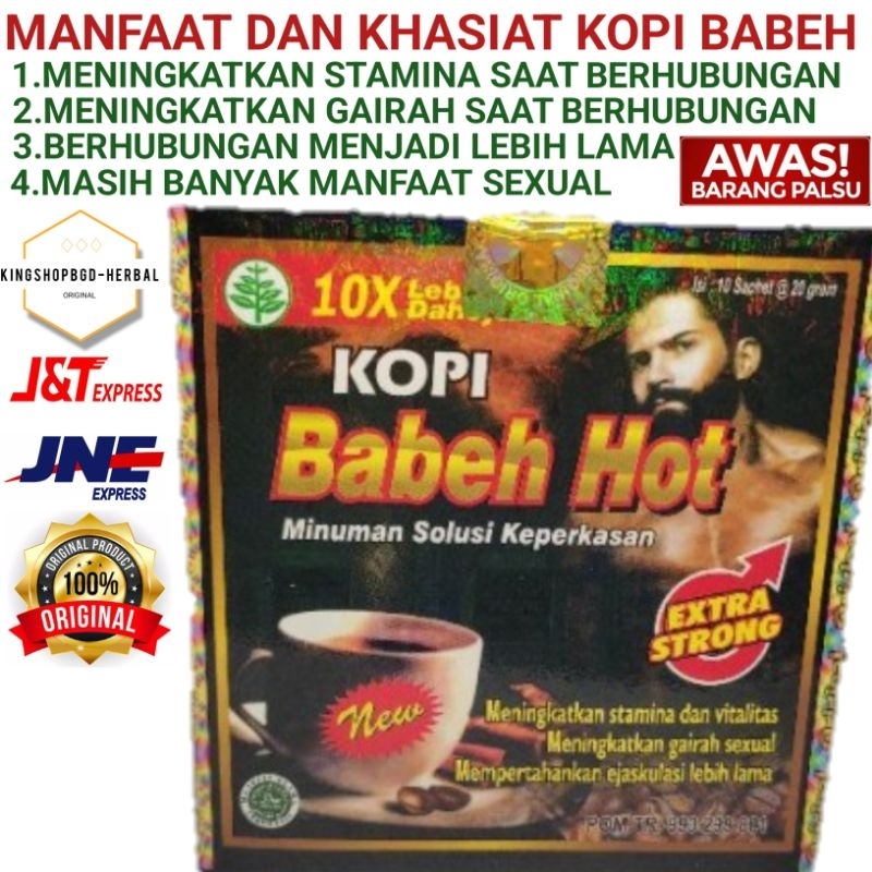 

KOPI BABEH HOT Original 1 Box Isi 10 Bungkus @20g