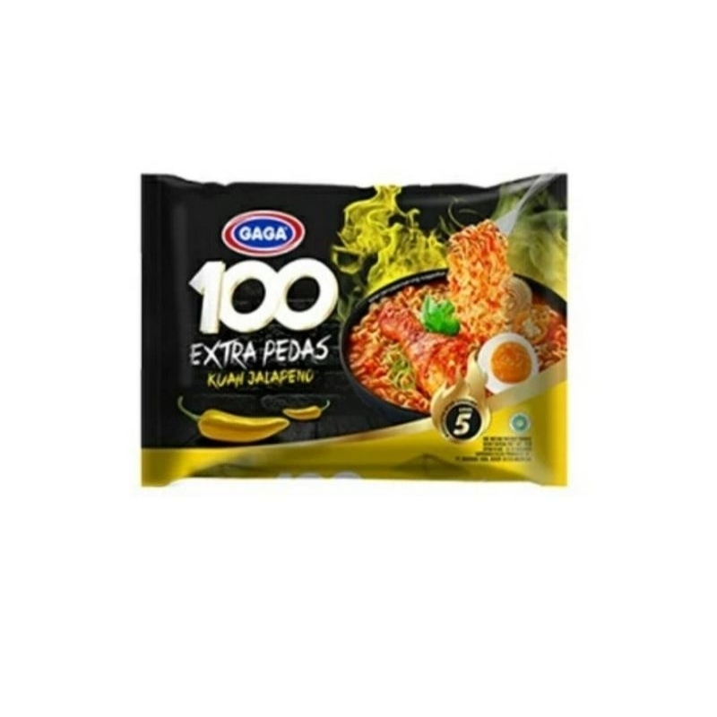 

Mie Gaga 100 Extra Pedas Kuah Jalapeno Level 5 75g
