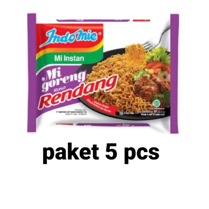 

Indomie goreng rendang paket 5 pcs