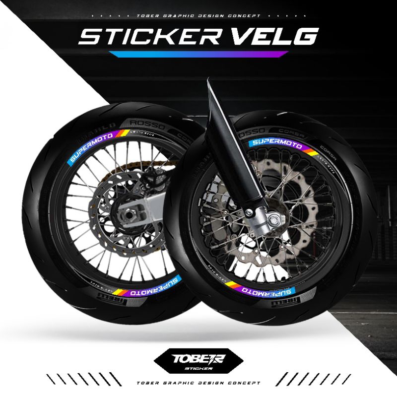 sticker velg biru ungu
