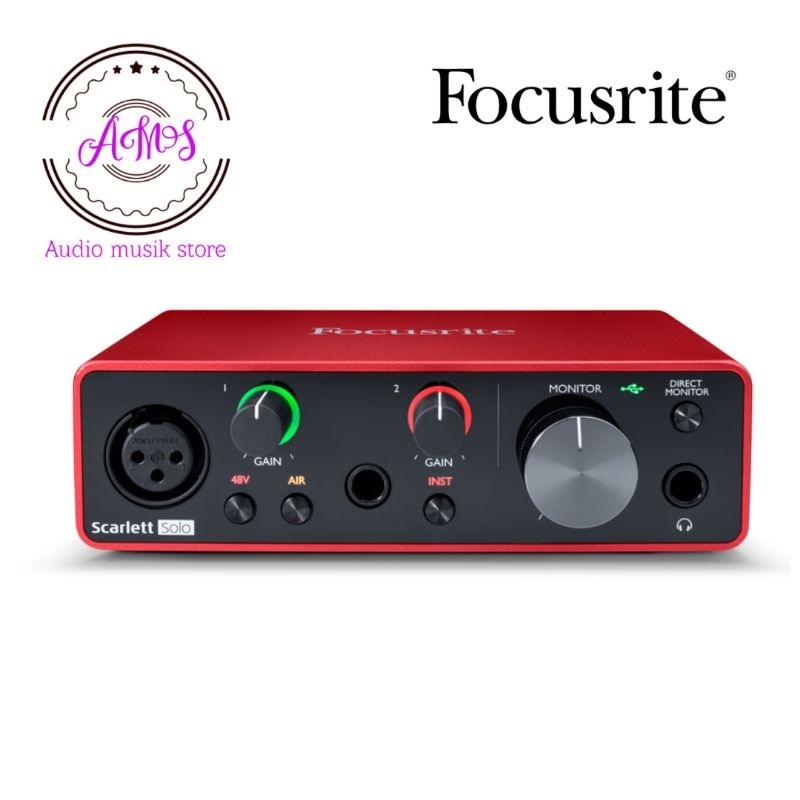 FOCUSRITE SCARLETT SOLO 3RD GEN/SOUNDCARD SCARLETT SOLO 3RD GEN