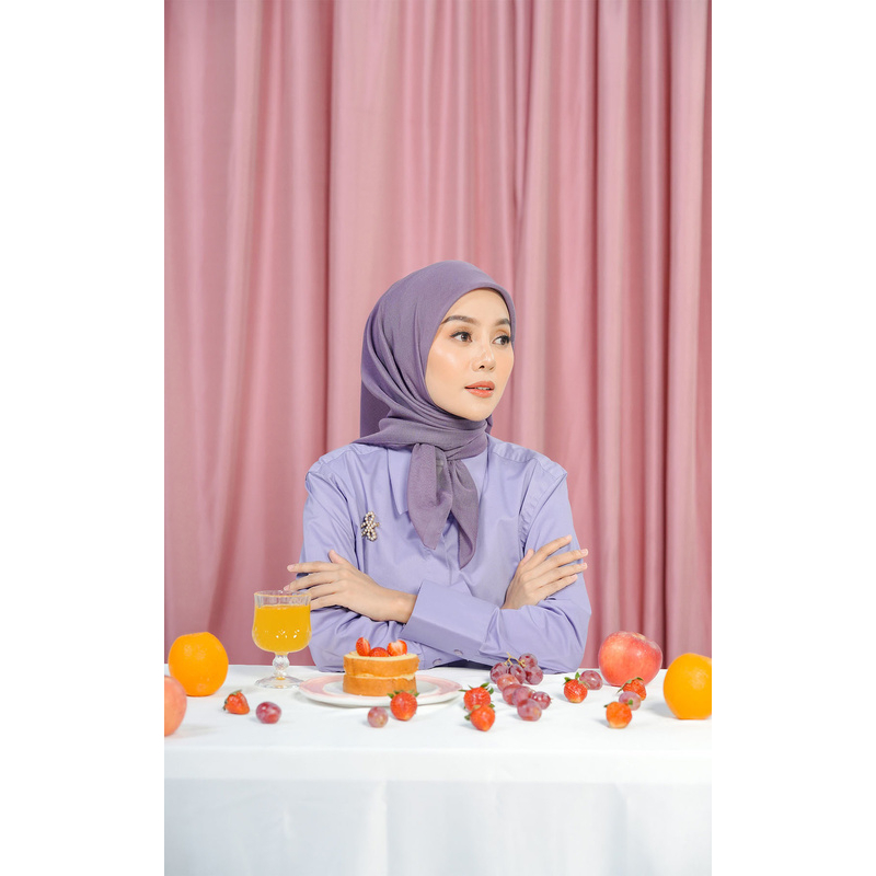 ARSSCARF - Kania Square - Purple / Hijab Segi Empat