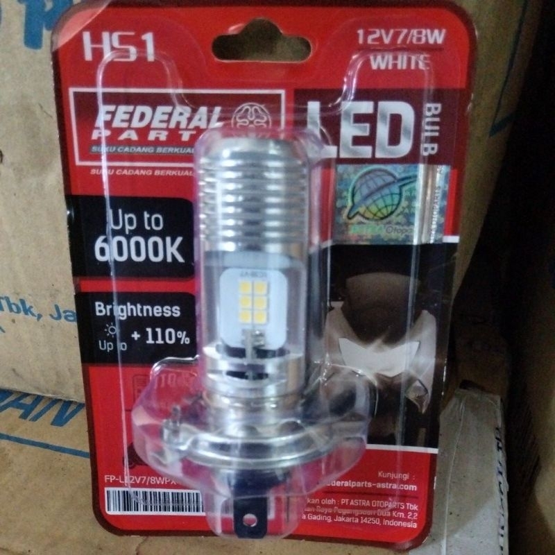 BOHLAM LAMPU LED DEPAN K3 HS1 12V 7/8 WHITE MOTOR VIXION BYSON R15 R 15 BISON CBR150 CBR 150 R VERZA