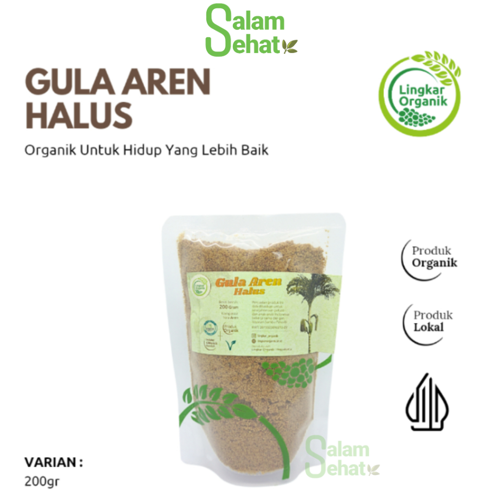 

Gula Aren Halus Lingkar Organik 200 Gr