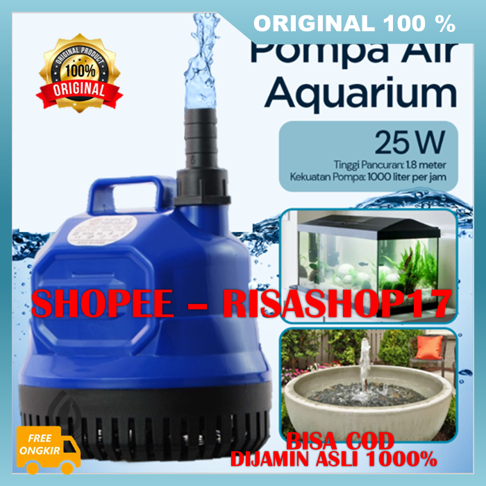 Pompa Air Aquarium Mesin Pompa Kolam Aquarium 100% ASLI