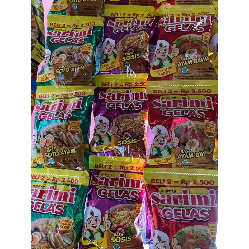 

mi gelas sarimi isi 12pcs