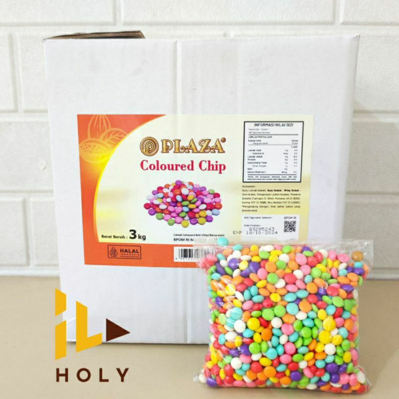 

Plaza RAINBOW Chip 1/2 Bulat Pipih (100gr) Repack