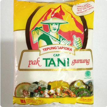 

TEPUNG TAPIOKA CAP PAK TANI GUNUNG 500GR