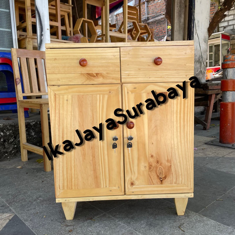 Nakas kayu | Lemari kecil | Lemari buffet | Nakas lemari kamar