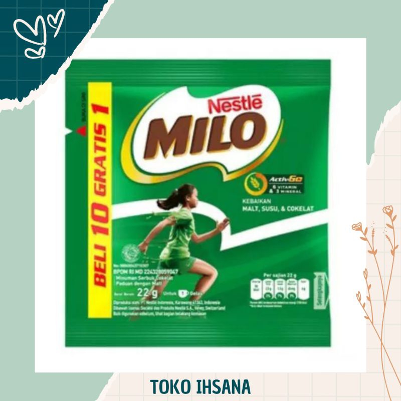 

MILO COKLAT SACHET RENTENG 22gr x 10s