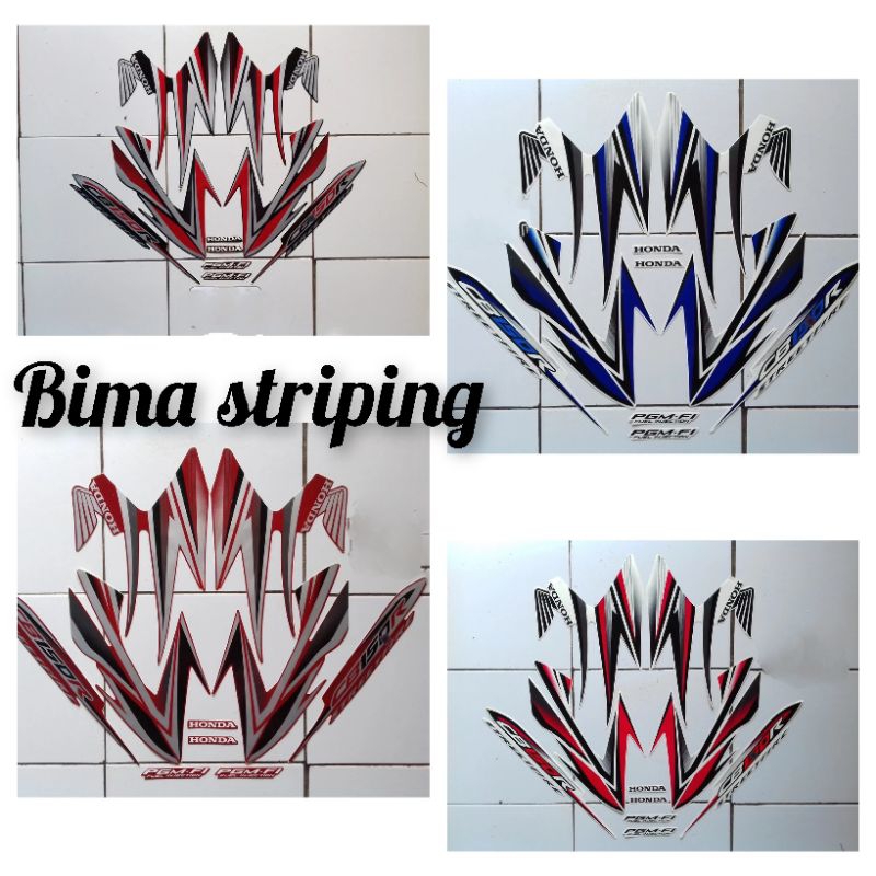 Stiker Striping lis les Body full set motor Honda CB 150R 2013