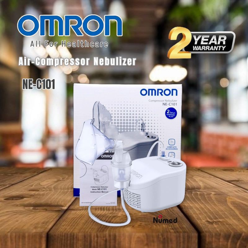 Omron C101 Nebulizer Compressor Original Omron Nebulizer NE-C101 / Alat Bantu Terapi Uap Pernafasan Omron / Nebulizer  Omron NE C101