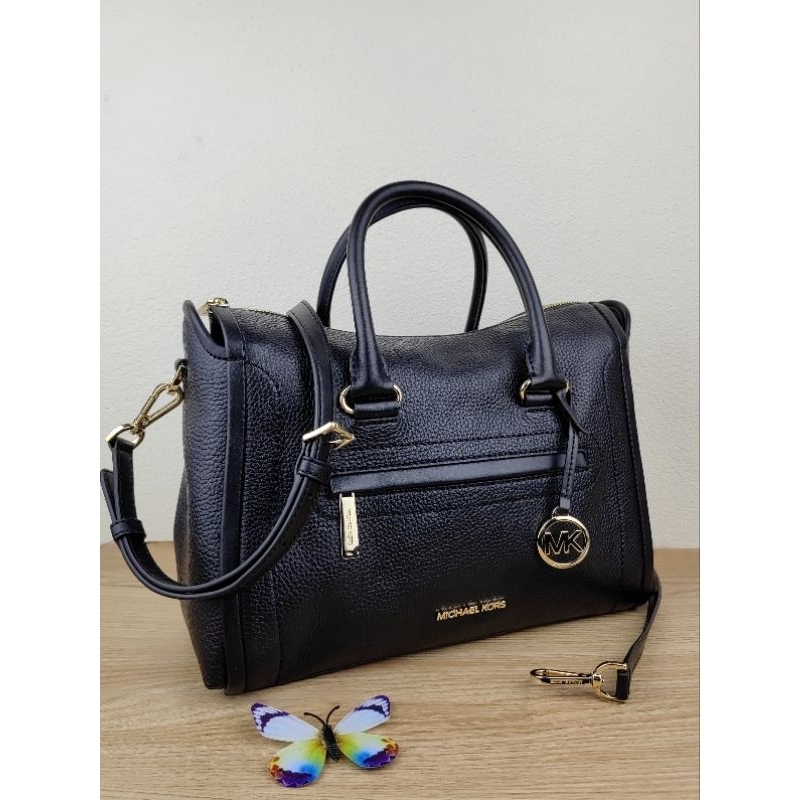 MK carine large .satchel black