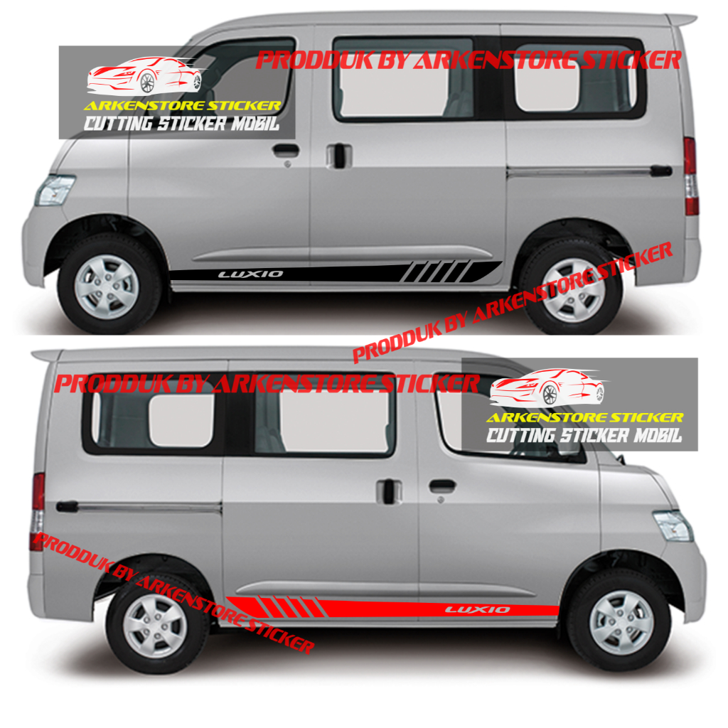 STICKER MOBIL DAIHATSU LUXIO CUTTING STICKER STIKER LIST STRIPE MOBIL LUXIO