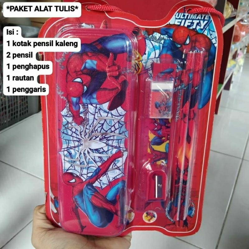 

kotak pensil,kotak pensil karakter, kotak pensil anak, paket alat tulis