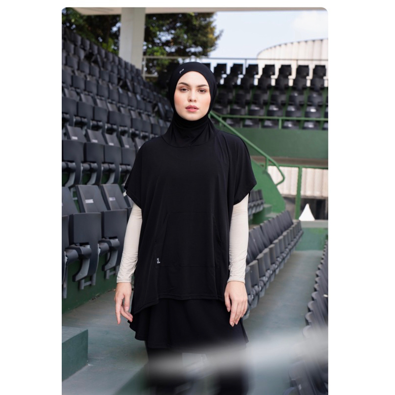 Nspire sport Vest hijab black local id
