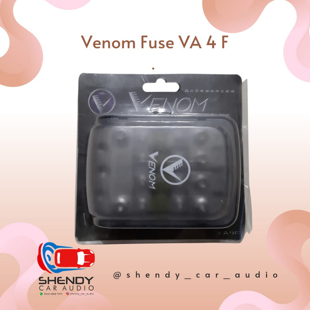 Venom Fuse Block VA4F /100A 4 7Way - Sekring Venom - Sekring Power