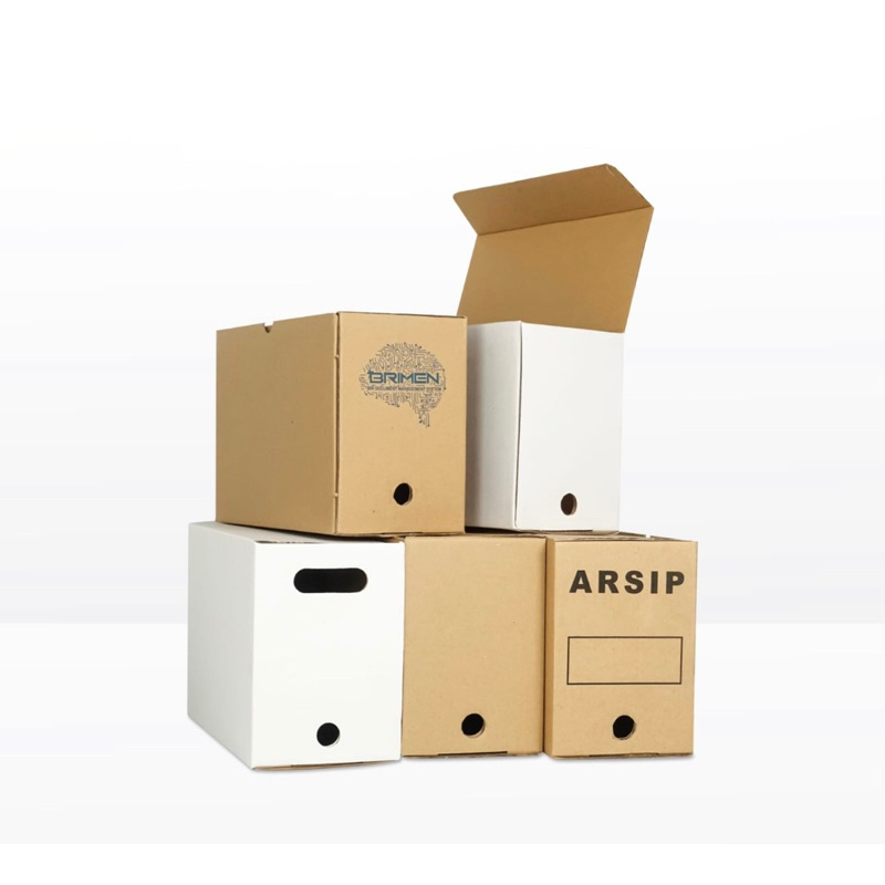 Box Arsip 39x19x28 cm kardus/arsip/kantor/dokumen/coklat/instansi/perbankan/pu/kota/kabupaten