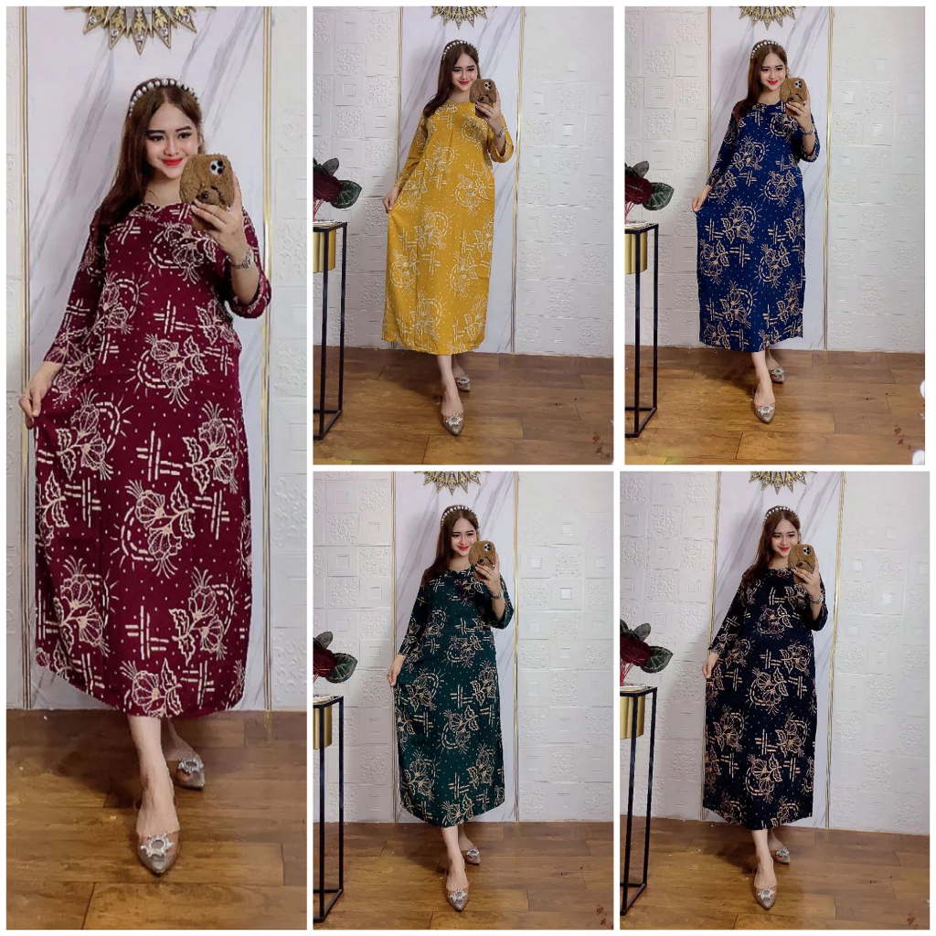 Daster Lengan Panjang Bumil Remaja Terbaru Kekinian Rayon Premium Resleting Depan