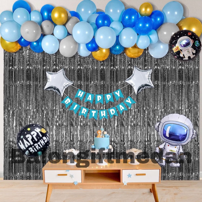 PAKET DEKOR ULANG TAHUN ANAK COWOK ASTRONOT LUAR ANGKASA