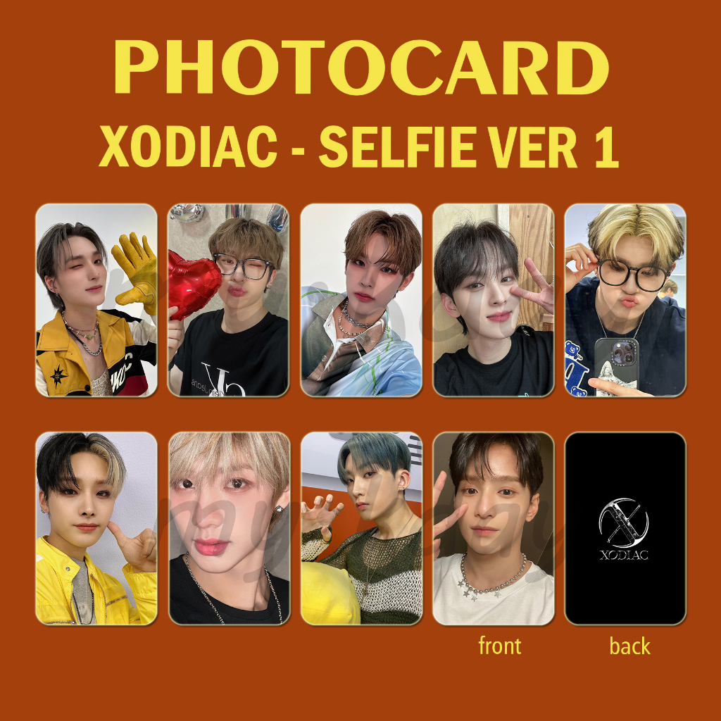 PC-1388, Unofficial Photocard XODIAC Selfie Ver 1 2 sisi