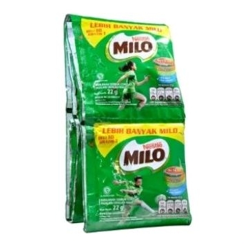 

Milo sachet 22gr 1 renceng isi 11 sachet