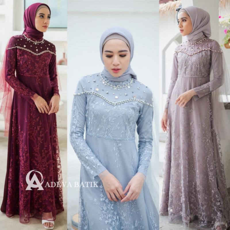 TERMURAH  GAMIS PESTA MEWAH NAMIRA/ BAJU PESTA MUSLIM / SERAGAMAN BRIDESMAID